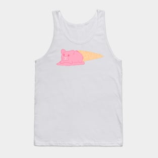 melty ice cream pig Tank Top